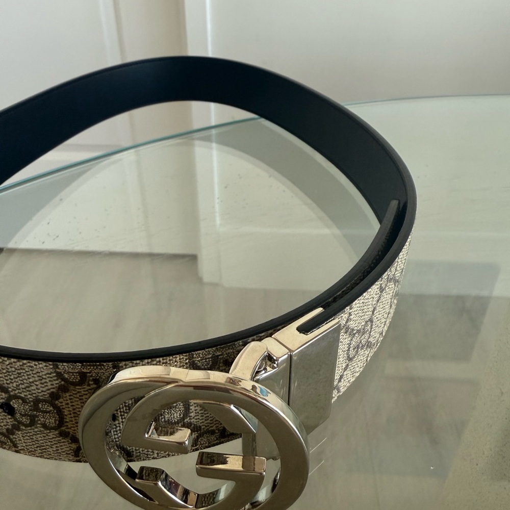 Gucci Black and Silver men’s Belt